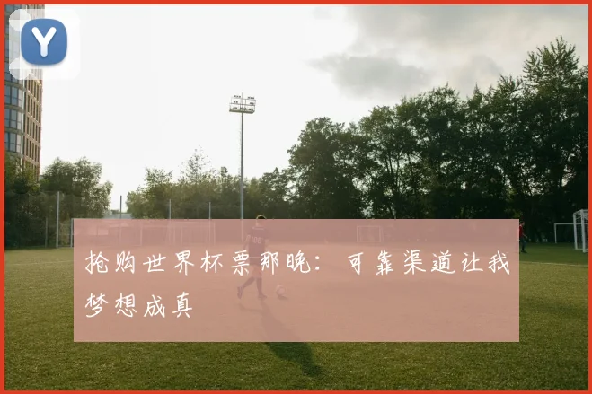 抢购世界杯票那晚:可靠渠道让我梦想成真