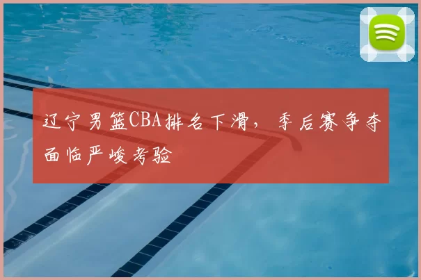 辽宁男篮CBA排名下滑，季后赛争夺面临严峻考验